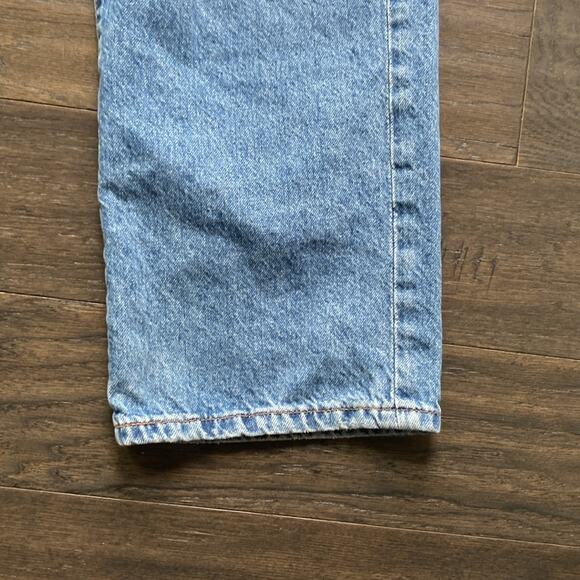 AEROPOSTALE Low Rise Skater Straight Leg Jean Womens Sz 4 Blue Distressed Y2K - Picture 7 of 9